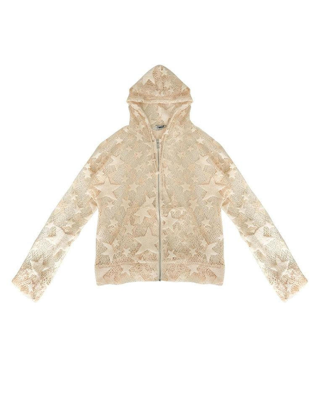 WSW Cozy Midweight Polyester Loose Fit Hooded Streetwear Unisex Solid Beige Hoodies