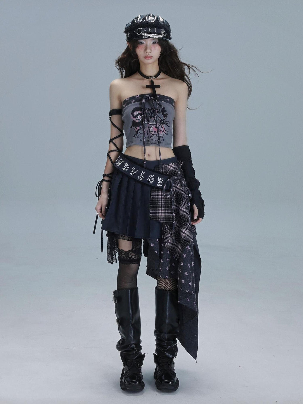 WSW Low Waist Asymmetric Romantic Loose Fit Casual Women Polyester Midi Skirts