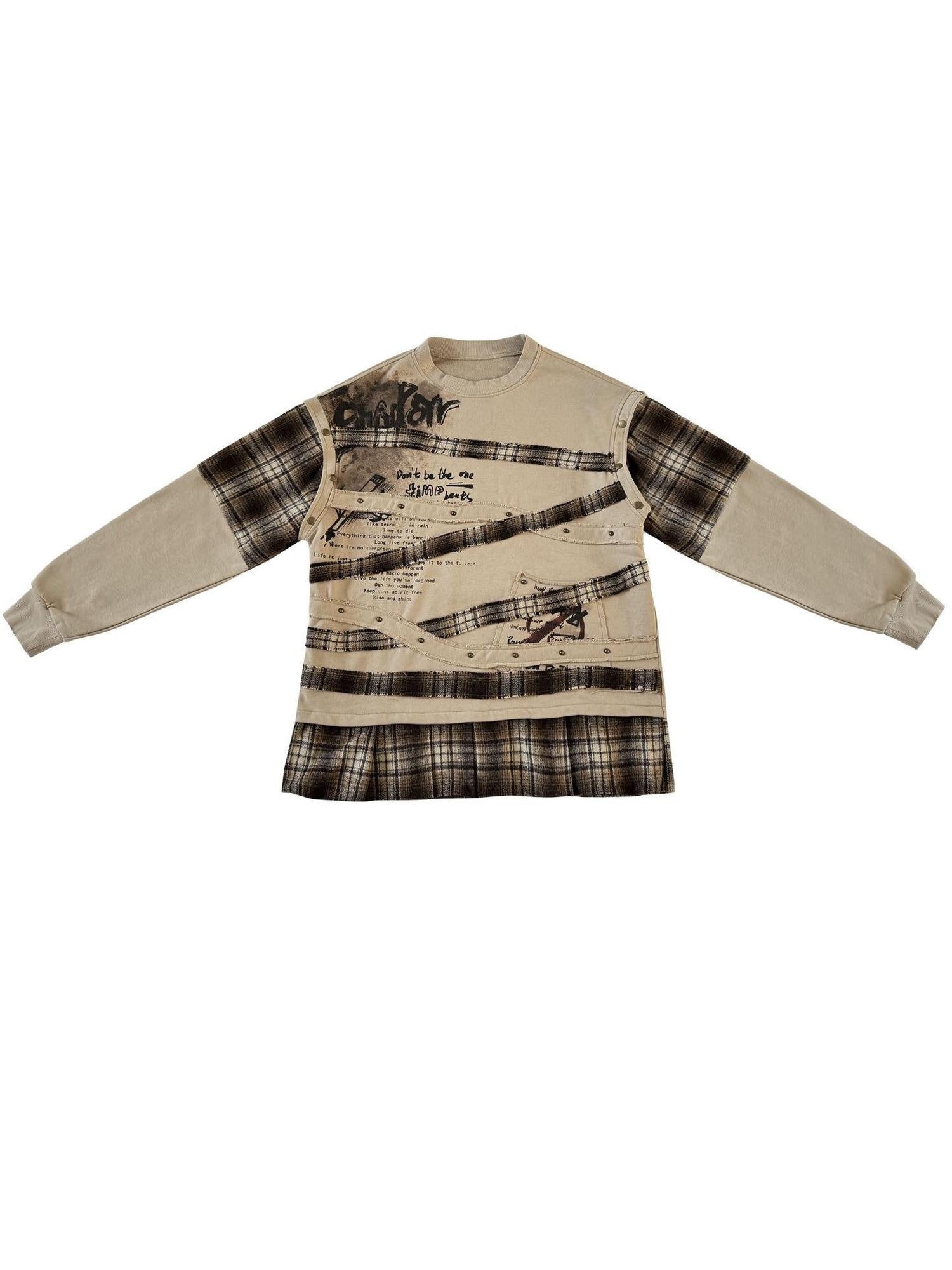 WSW Rugged Graphic Postapocalyptic Long Sleeve Crewneck Unisex Sweatshirts