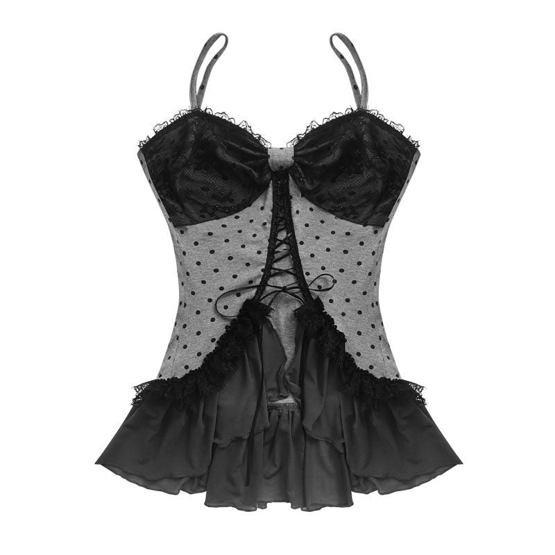 WSW_Sexy_Lace_Slim_Fit_Polka_Dot_Everyday_Women_Cotton_Blend_Stretch_Camisoles_MISSTT