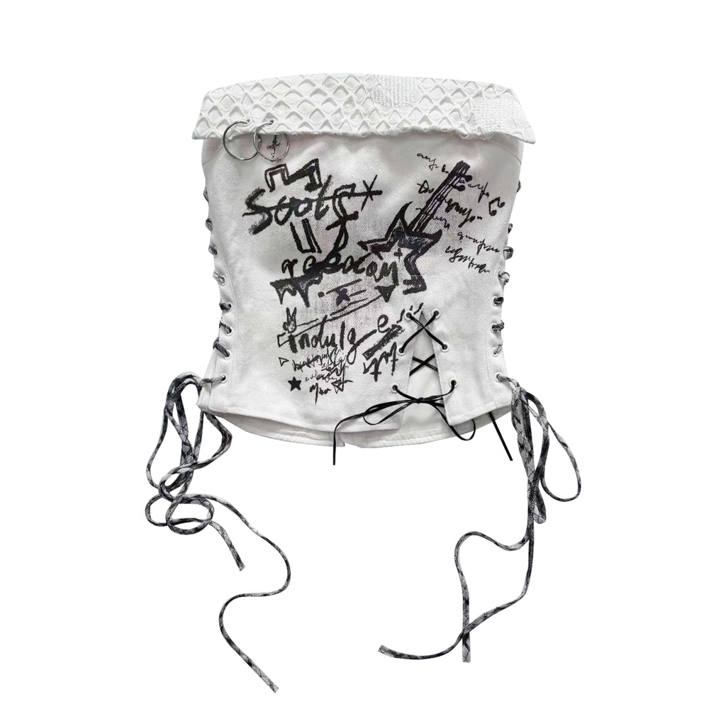 WSW_Slim_Tie_Strap_Printed_Cotton_H_Back_Crop_White_Tube_Tops_/_Bandeaus_MISSTT