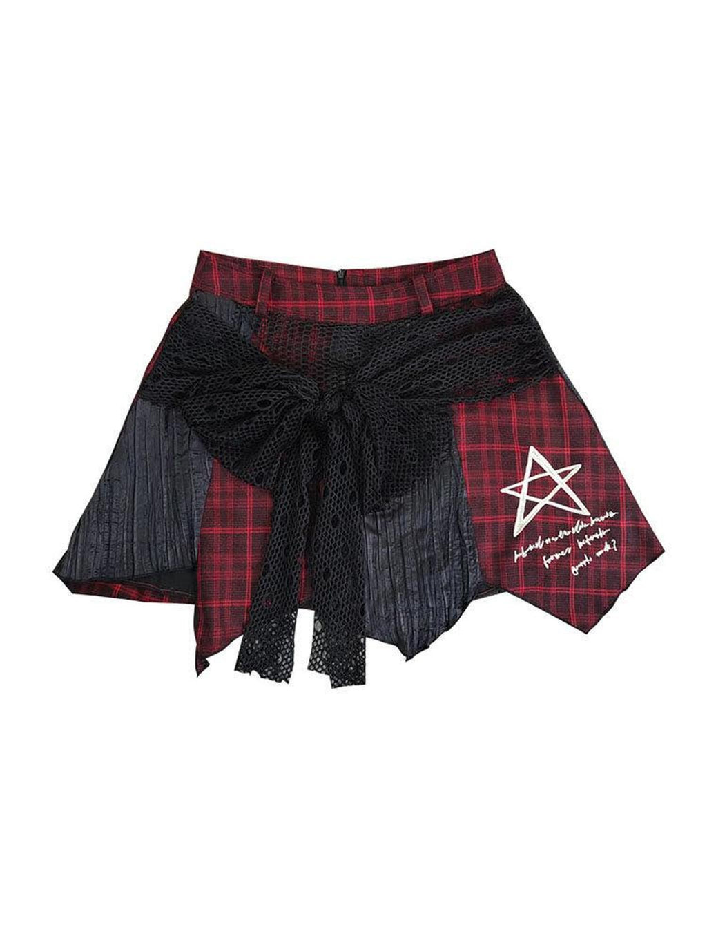 WSW Stretchy Low Waist Asymmetrical Versatile Women Red Black Mini Skirts