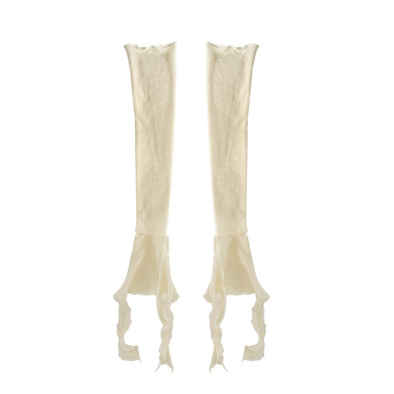 WSW_Thin_Half_Finger_Breathable_Gloves_For_Teens_Pink_White_Beige_Gloves_&_Mittens_MISSTT