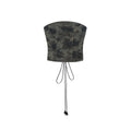 ZERO_Camo_Print_Tie_Front_Slim_Streetwear_Casual_Womens_Polyester_Short_Tube_Tops_MISSTT