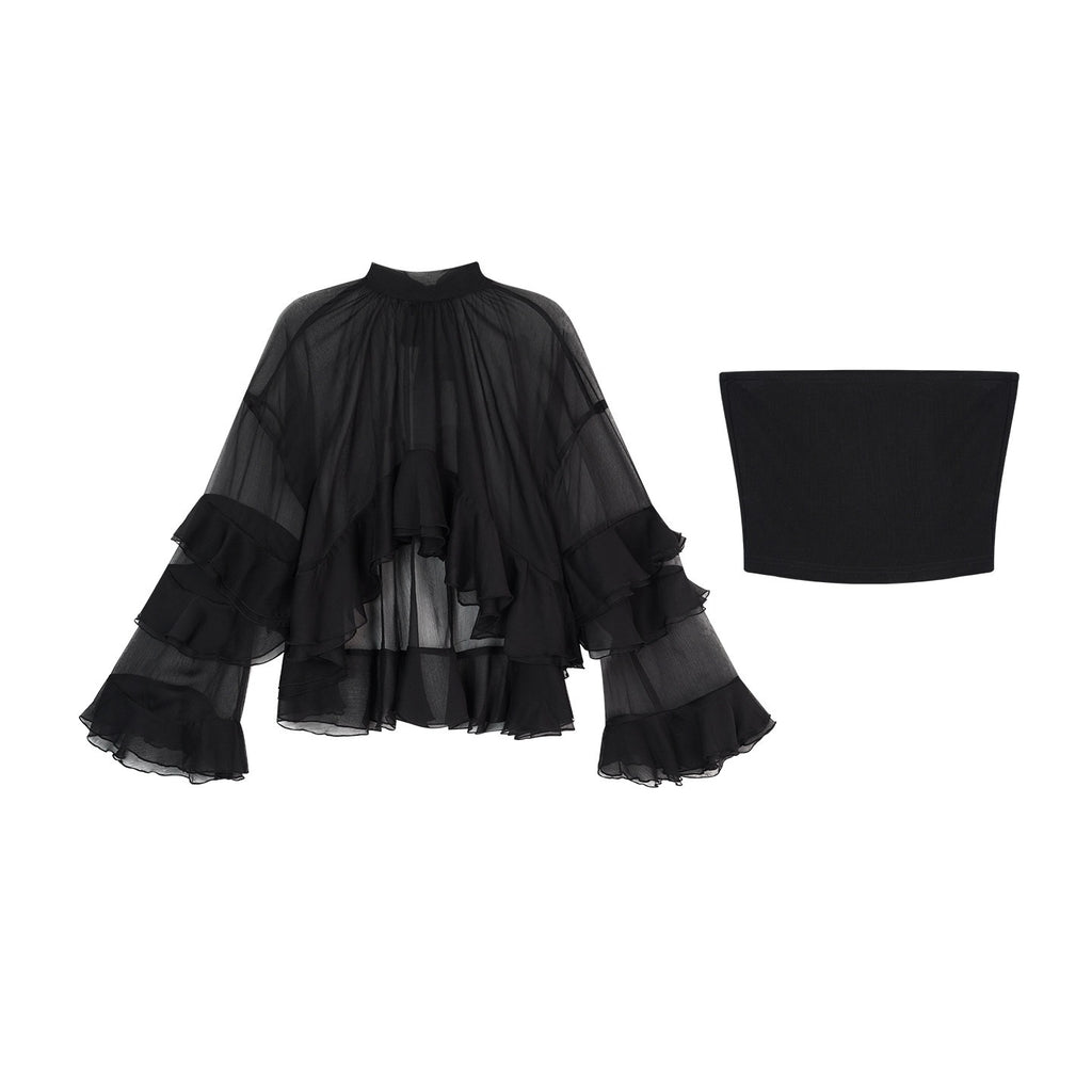 ZERO_Chic_Sweet_Long_Sleeve_Two_Piece_Black_Polyester_Casual_Young_Women_Blouses_MISSTT