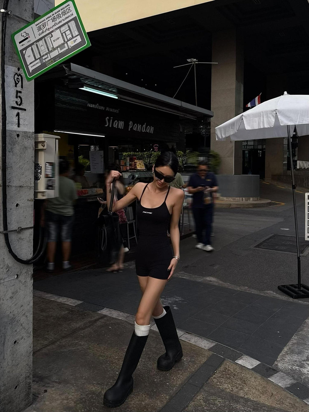 ZERO Lightweight Black Polyester Streetwear Mid Waist Casual Top & Shorts Sets