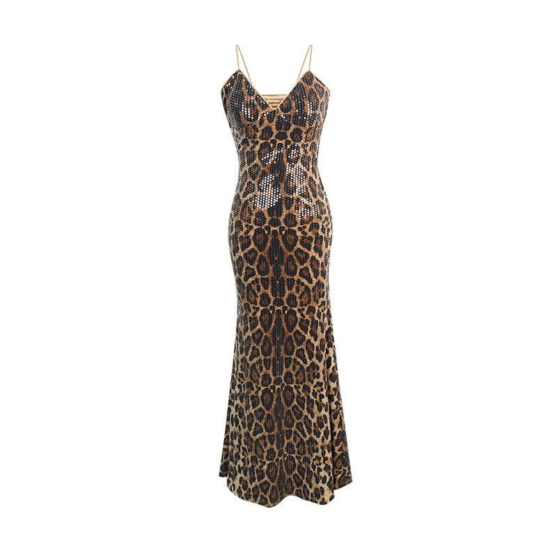 ZERO_Lightweight_Polyester_Sleeveless_Asymmetric_Slim_Leopard_Print_Maxi_Dresses_MISSTT