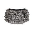 ZERO_Lined_Low_Waist_Tiered_Casual_Women_Polyester_Black_Plaid_Mini_Skirts_MISSTT