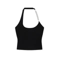 ZERO_Padded_High_Stretch_Chain_Halter_Slim_Fit_Women_Casual_Black_Lyocell_Camisoles_MISSTT