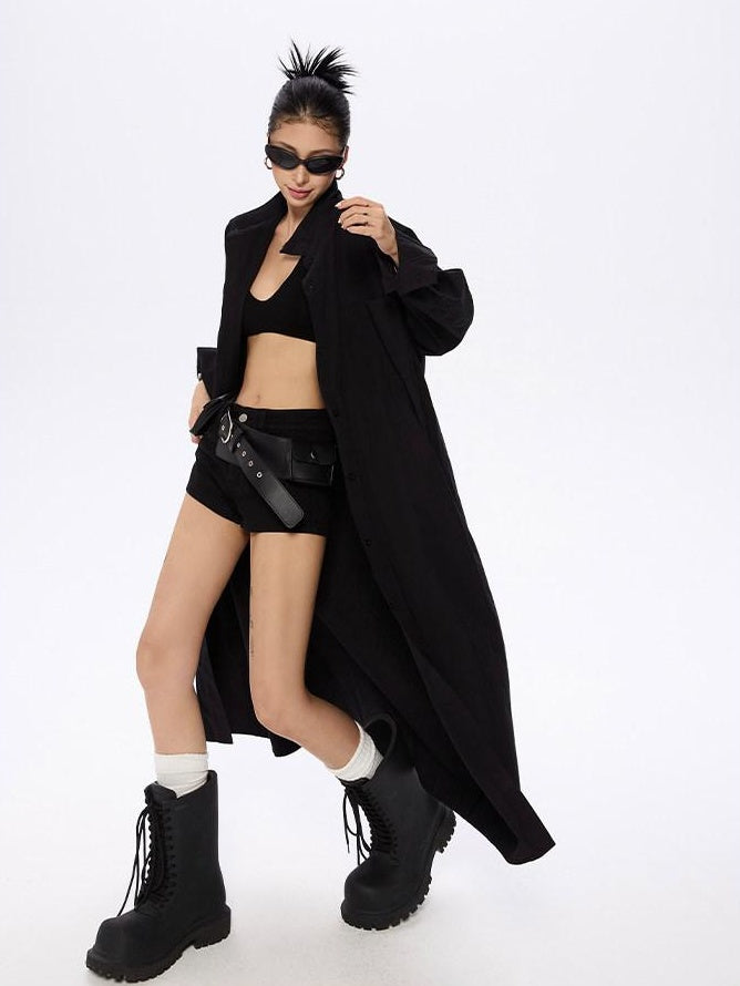 ZERO Washed Low Rise Casual Straight Zip Fly Mid Stretch Black Women Denim Shorts
