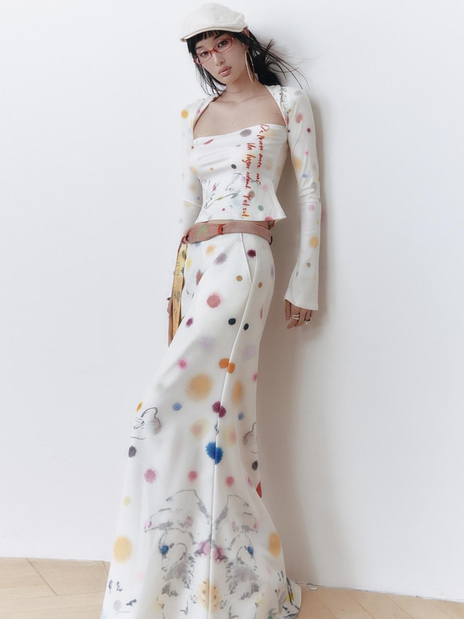 OfAkiva High Waist Printed Floral A Line Relaxed Fit Zipper Casual Women Maxi Skirts