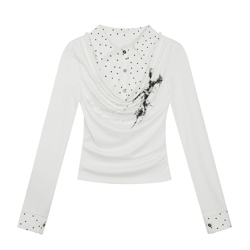Cest_Nous_Tencel_Non_Deforming_Punk_Slim_Printed_Polo_Collar_Women_Longsleevet-Shirts_MISSTT