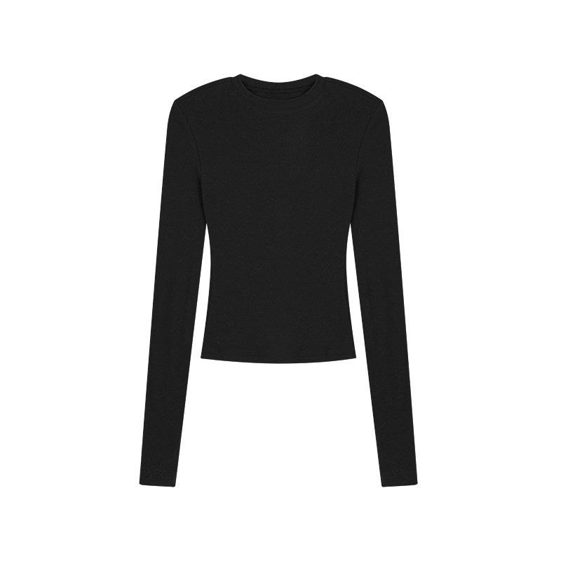 ZERO_3_Piece_Casual_Cropped_Long_Sleeve_Women_Black_Coffee_Top_&_Pants_Sets_MISSTT