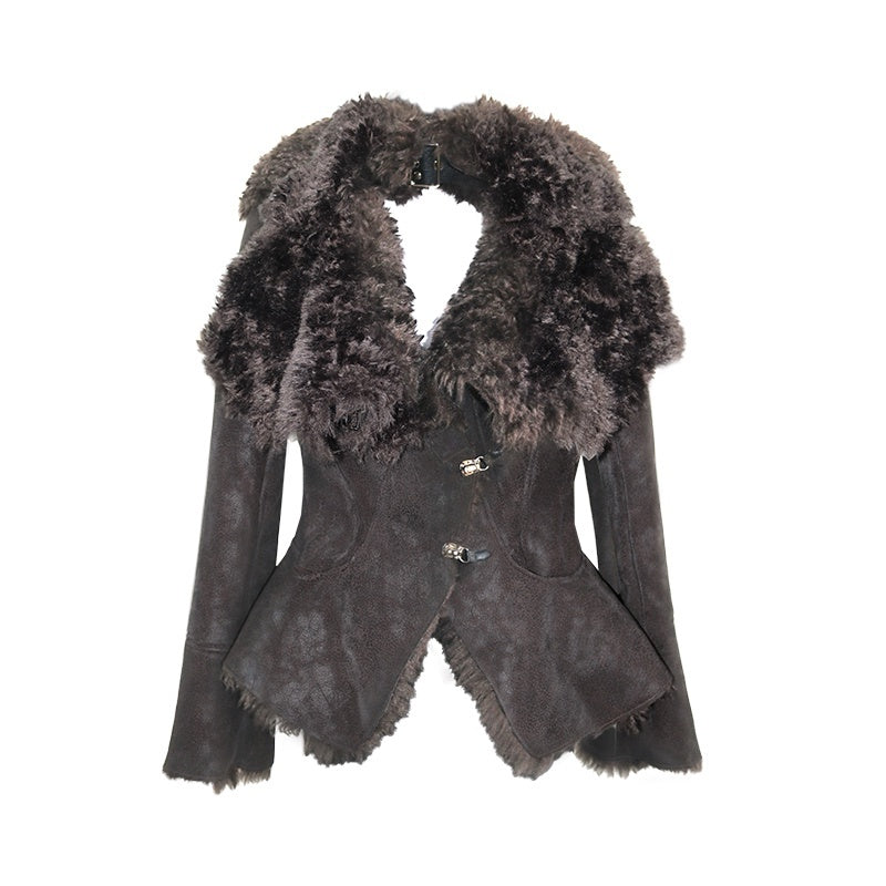OPEN_AESTHETIC_Warm_Faux_Fur_Oversized_Lapel_Collar_Women_Dark_Aesthetic_Black_Casual_Jackets_MISSTT