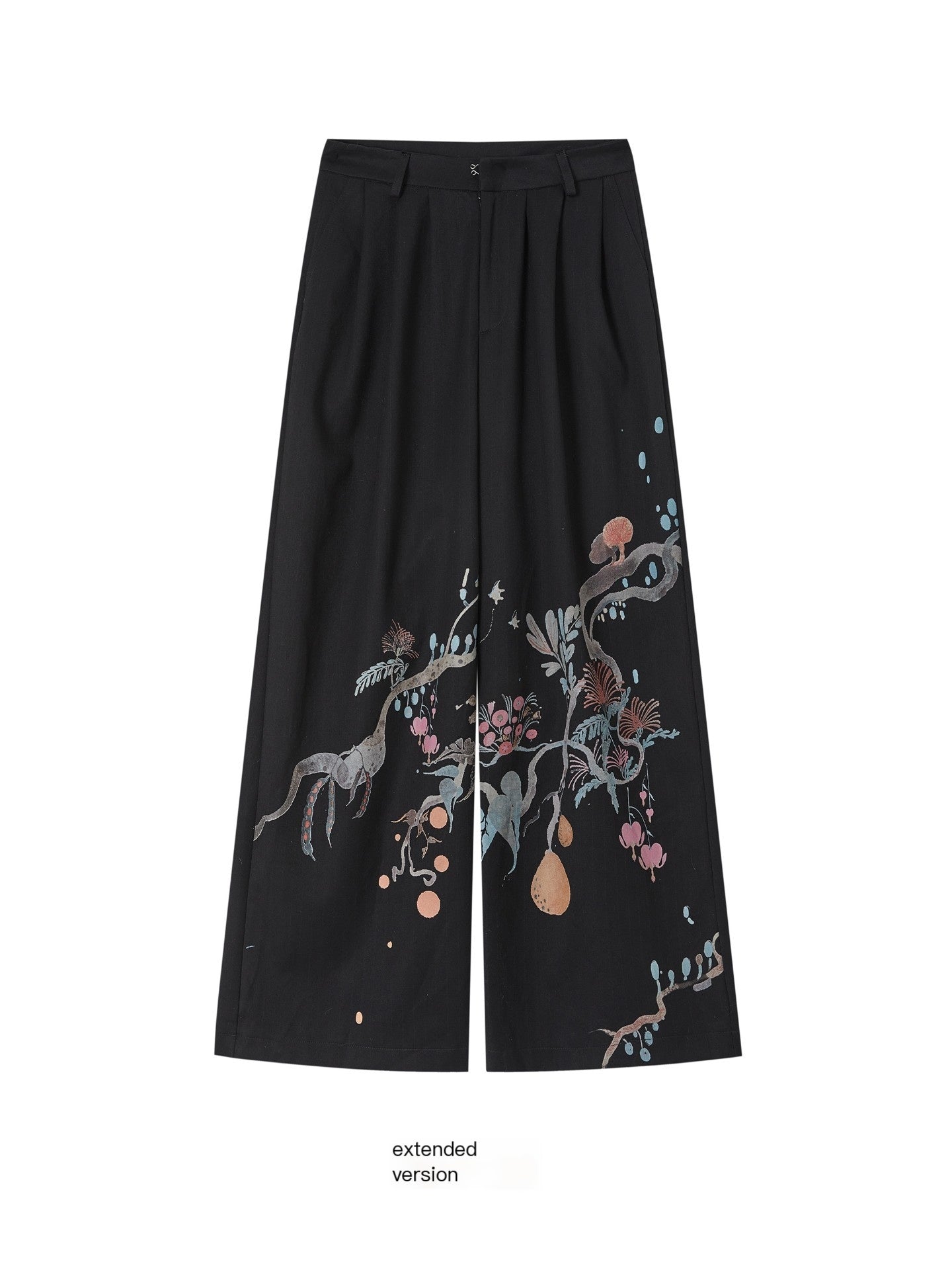 OfAkiva_High_Waist_Floral_Print_Casual_Straight_Zipper_Fly_Women_Black_Wide_Leg_Pants_MISSTT