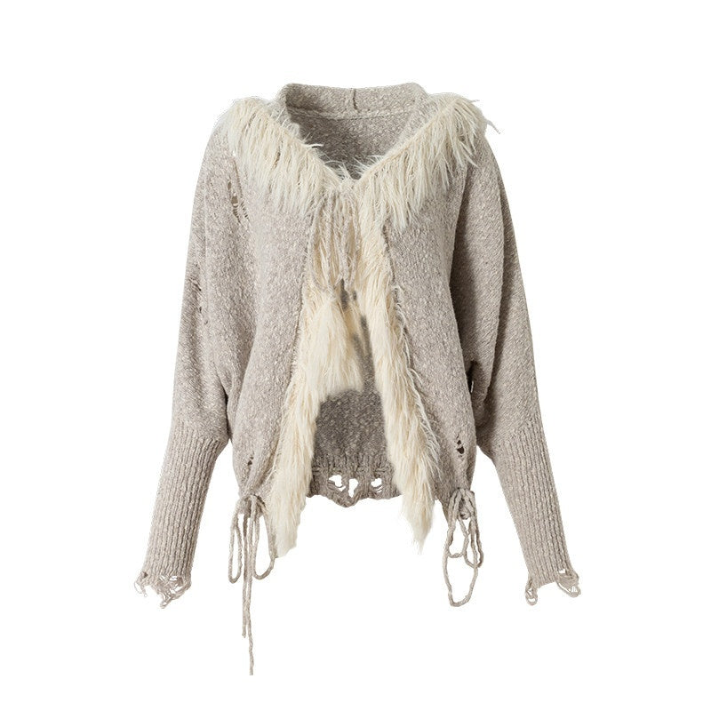 NO_ROMANCE_Vintage_Shibuya_Knitted_Batwing_Sleeve_Hooded_Women'S_Knit_Hoodies_MISSTT
