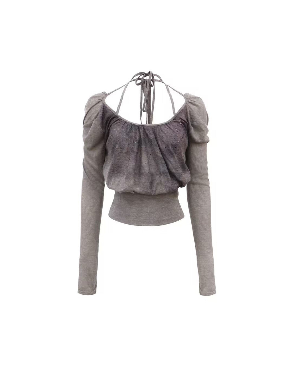 Flowers_birds_Market_100%_Cotton_Slim_Cropped_Striped_Crew_Neck_Gray_Printed_Long_Sleeve_T-Shirts_MISSTT