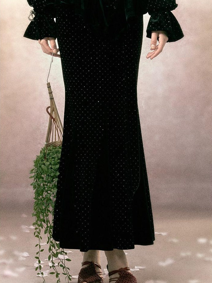 OfAkiva Bow Detail High Waist Long Sleeve Shirt Fitted Casual Women Top & Skirt Sets