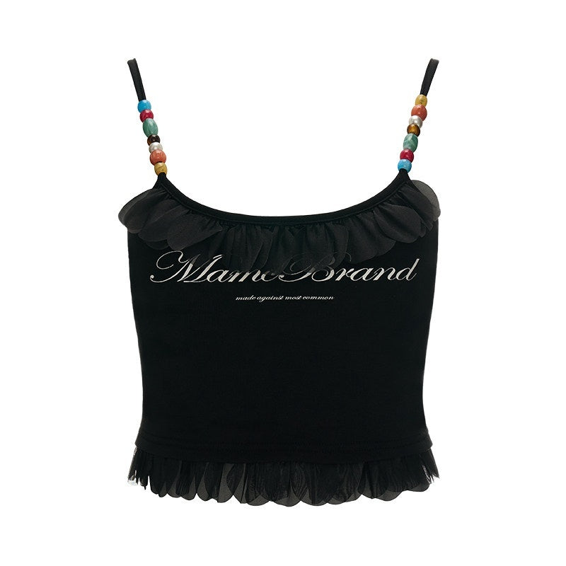 MAMC_Letter_Print_Fitted_Cotton_Blend_Spaghetti_Strap_Short_Crop_Casual_Camisoles_MISSTT