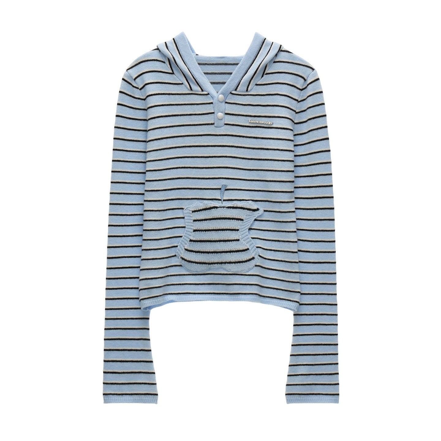 MAMC_Sweet_Hooded_Striped_Slim_Fit_Princess_Style_Long_Sleeve_Women_Blue_Knitwear_MISSTT