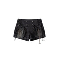 Cest_Nous_Washed_Black_Cargo_Drawstring_Natural_Waist_Women_Regular_Stretch_Denimshorts_MISSTT