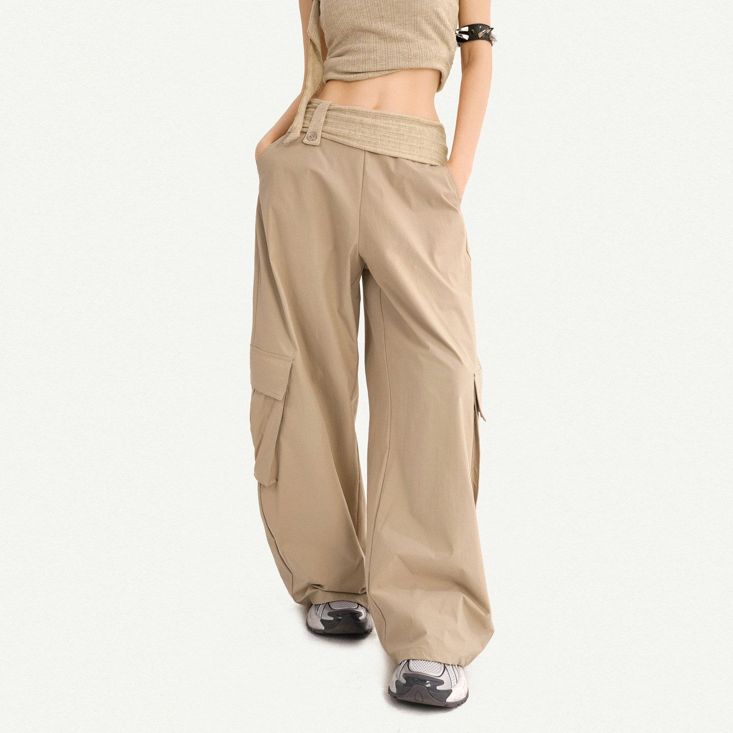 Nico_Molly_High_Waist_Khaki_Loose_Straight_Leg_Pockets_Button_Fly_Casual_Women_Cargo_Pants_MISSTT