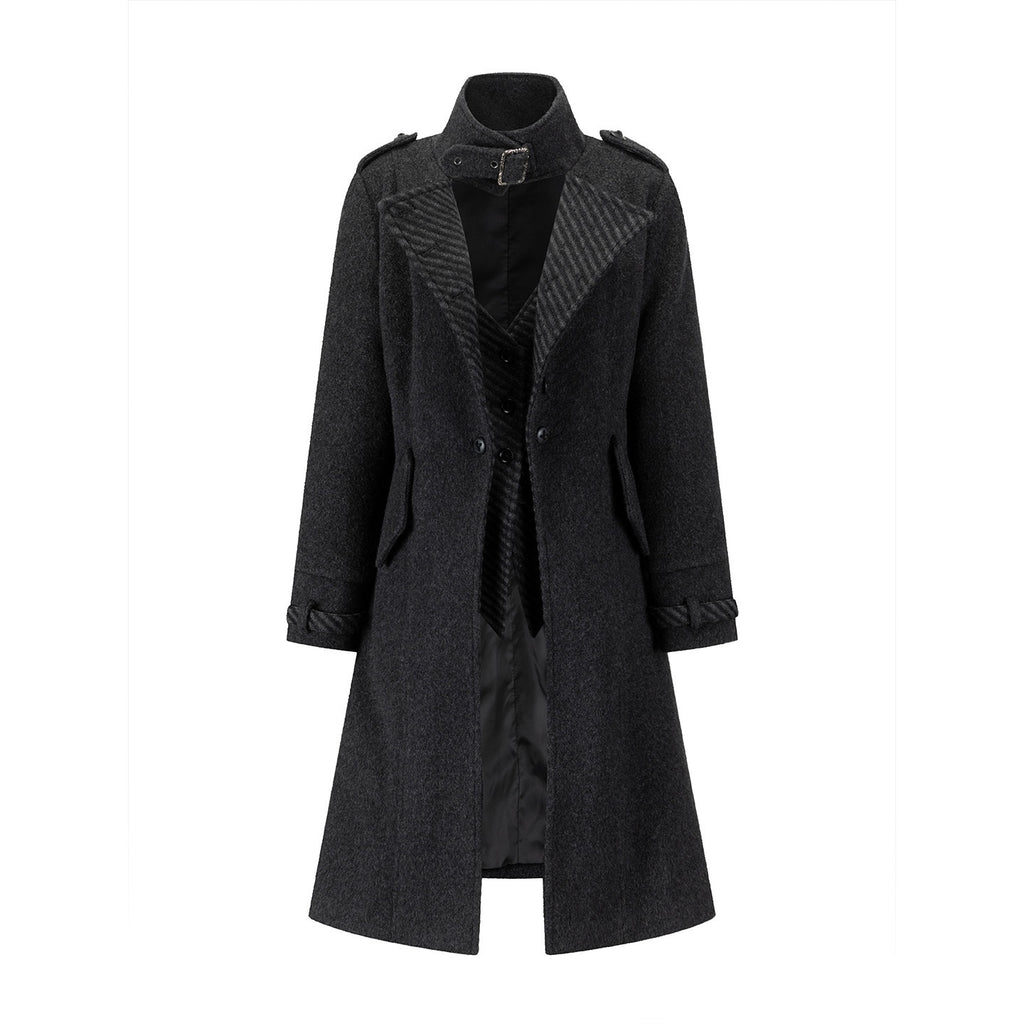 Cest_Nous_Warm_Thick_Midlength_Lapel_Loose_Fit_Commuter_Women_Black_Gray_Longcoats_MISSTT