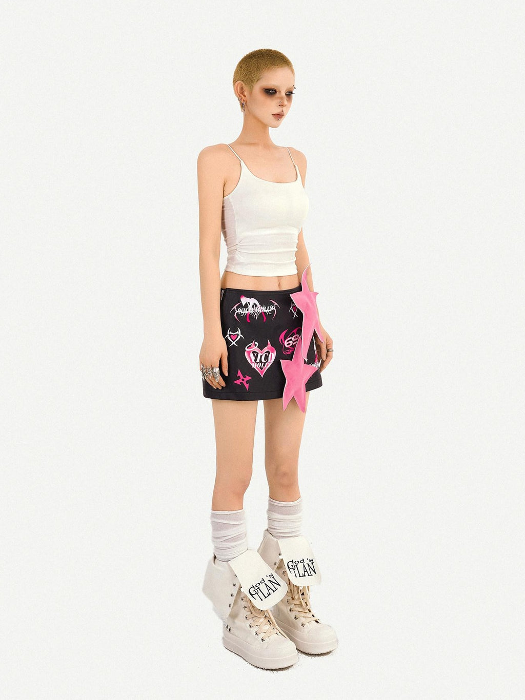 Nico Molly Slim Cropped A Line Narrow Strap No Padding Women Layering Camisoles