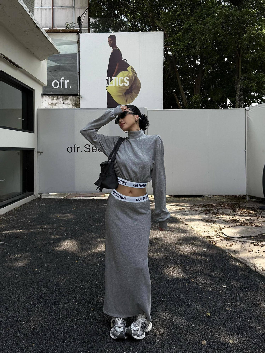ZERO Mid Stretch Turtleneck Pullover High Waist Casual Women Viscose Top & Pants Sets