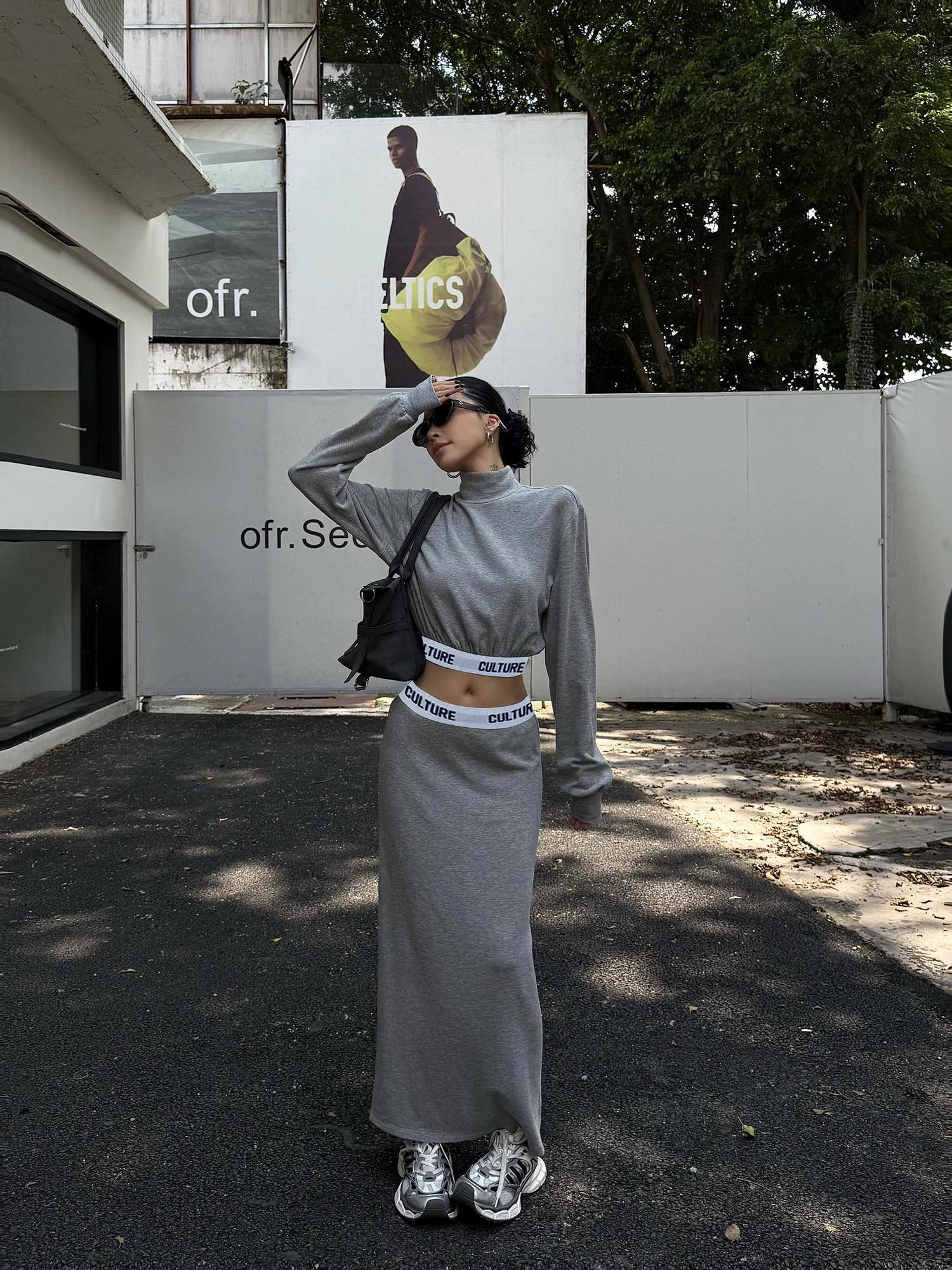 ZERO Mid Stretch Turtleneck Pullover High Waist Casual Women Viscose Top & Pants Sets