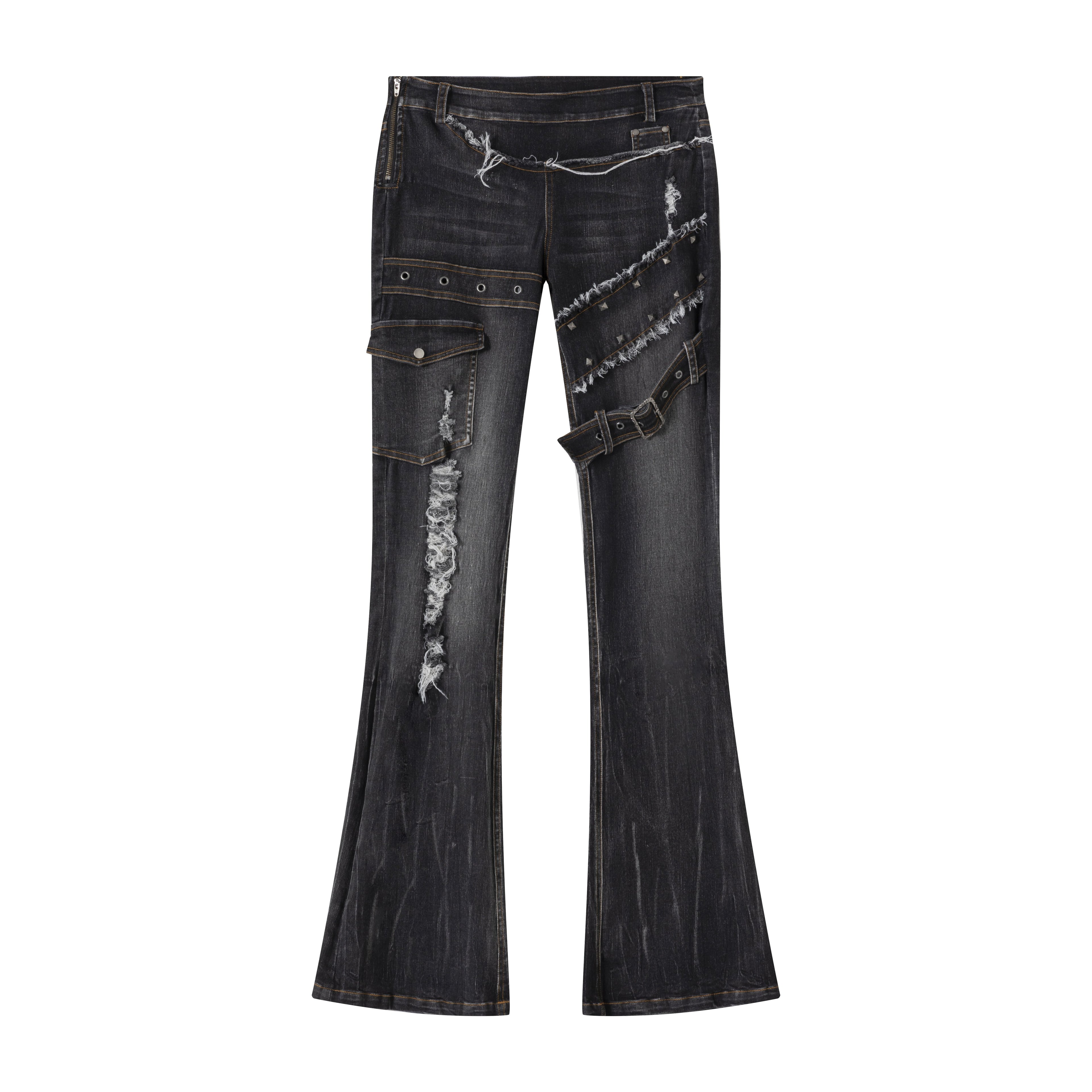 Cest_Nous_Studded_Straight_Leg_Low_Rise_Slight_Stretch_Zip_Fly_Women_Washed_Black_Jeans_MISSTT