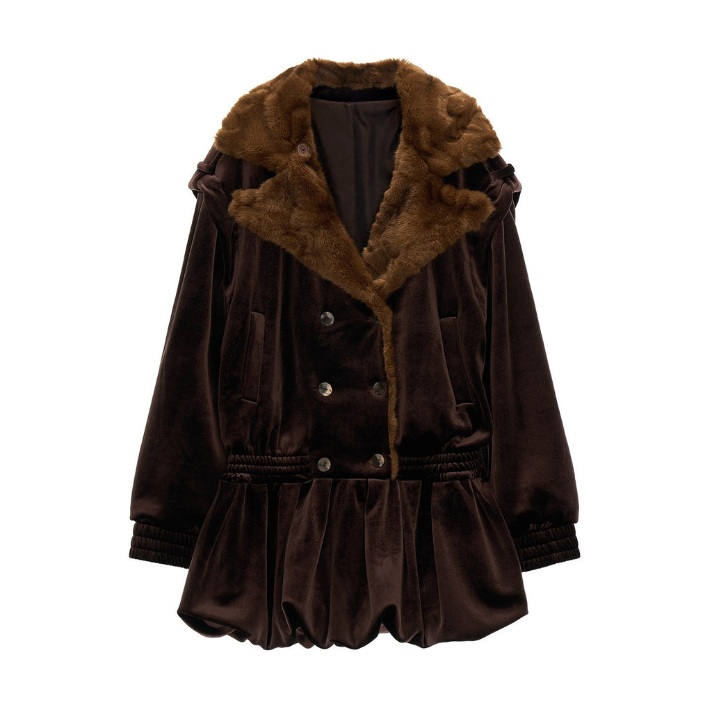 MAMC_Cinched_Waist_Vintage_Double_Breasted_Button_Long_Sleeve_Brown_Mini_Dresses_MISSTT