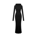 ZERO_Soft_High_Stretch_Sexy_Hooded_Slim_H_Knit_Lyocell_Maxi_Dresses_MISSTT