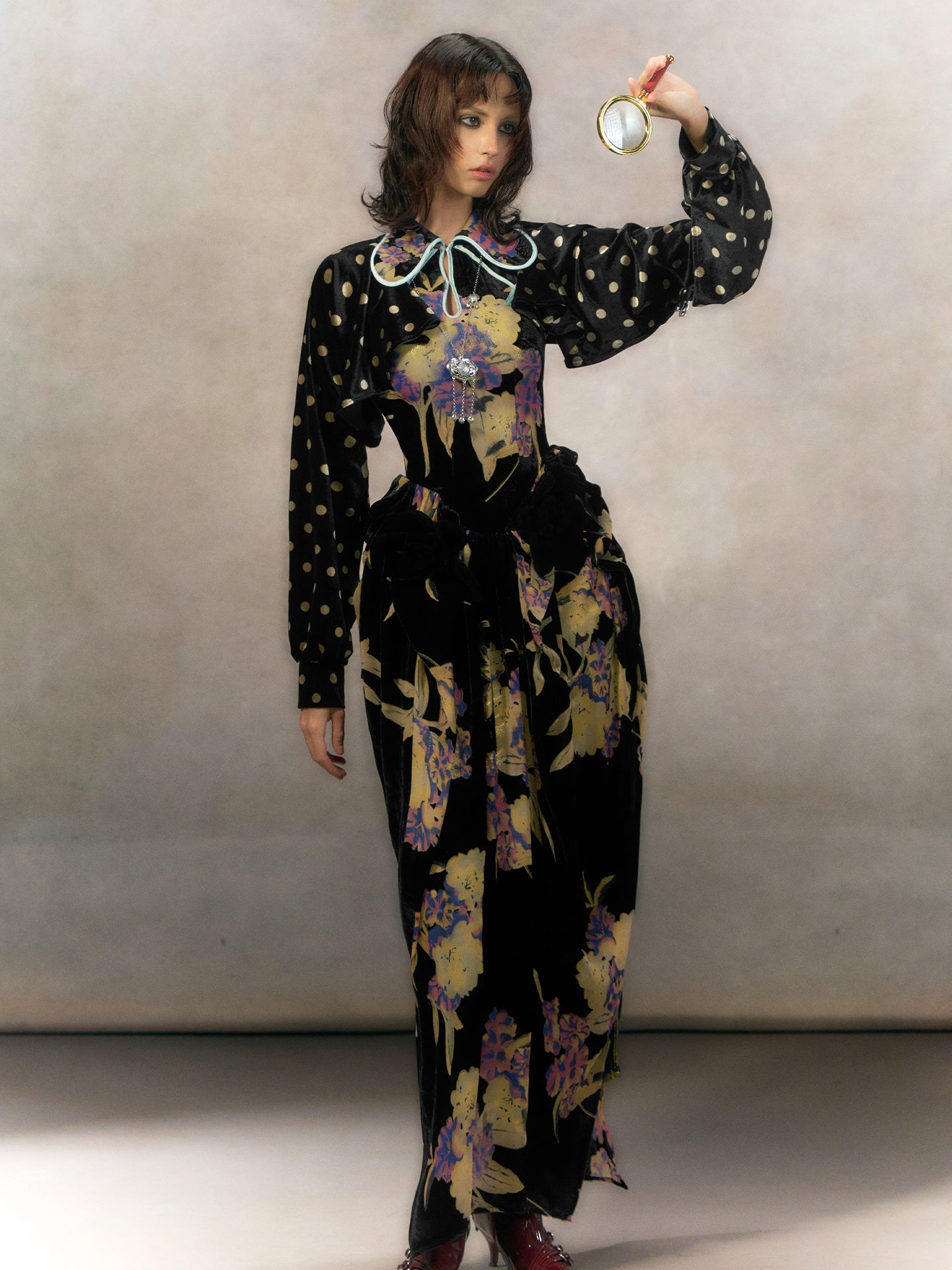 OfAkiva_Elegant_Chinese_Style_Jacquard_High_Waist_A_Line_Two_Piece_Women_Maxi_Dresses_MISSTT