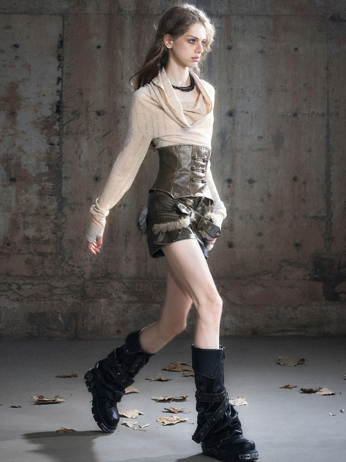 Cest Nous Durable Pu Faux Leather Classic Casual Black Brown Fashion Boots