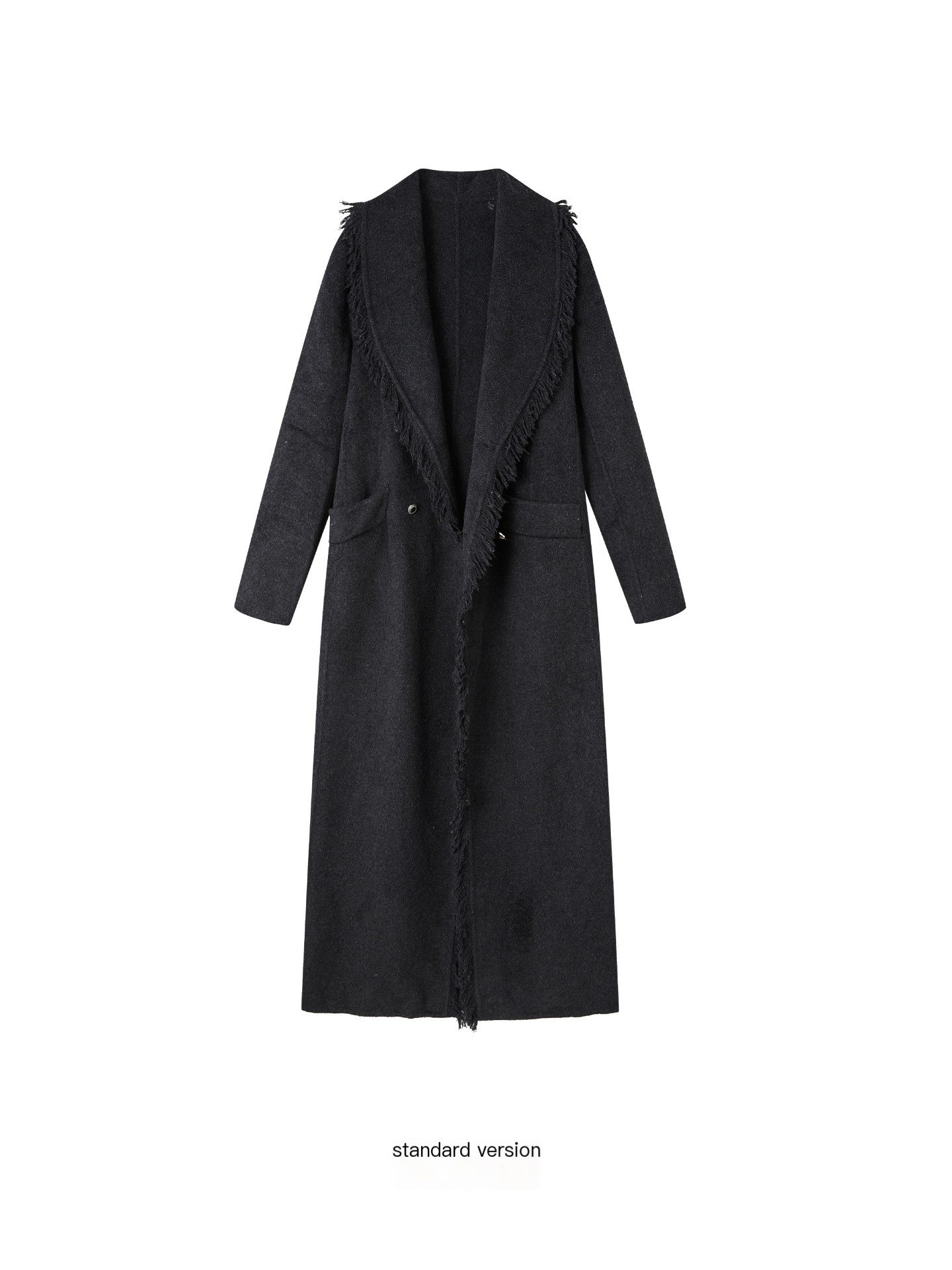 OfAkiva_Vintage_Slim_Wool_V-neck_Drop_Shoulder_Single_Breasted_Women_Long_Coats_MISSTT