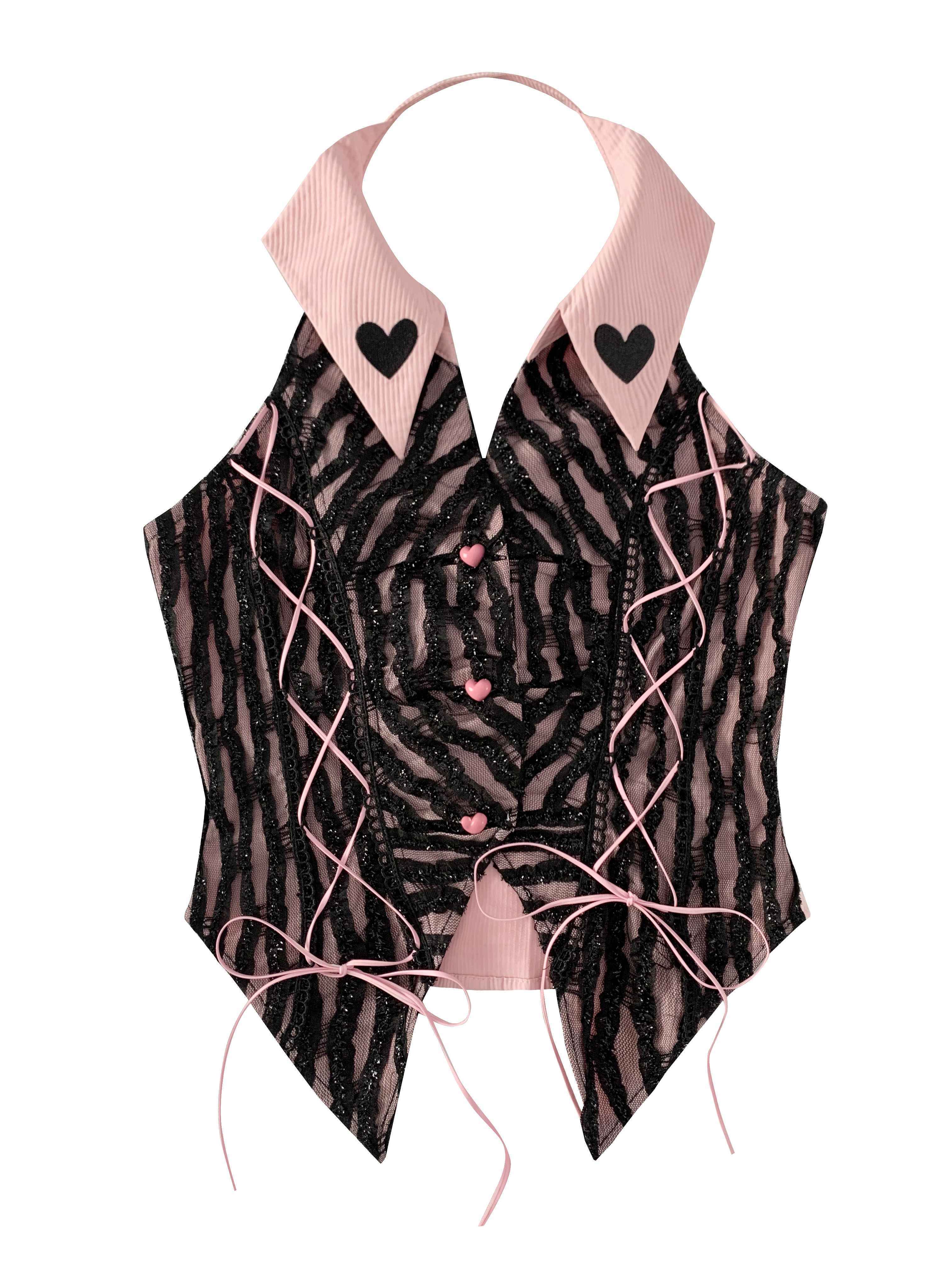 WSW_Original_Design_V-neck_Slim_Fit_Breathable_Polyester_Women_Black_Pink_Tank_Tops_MISSTT