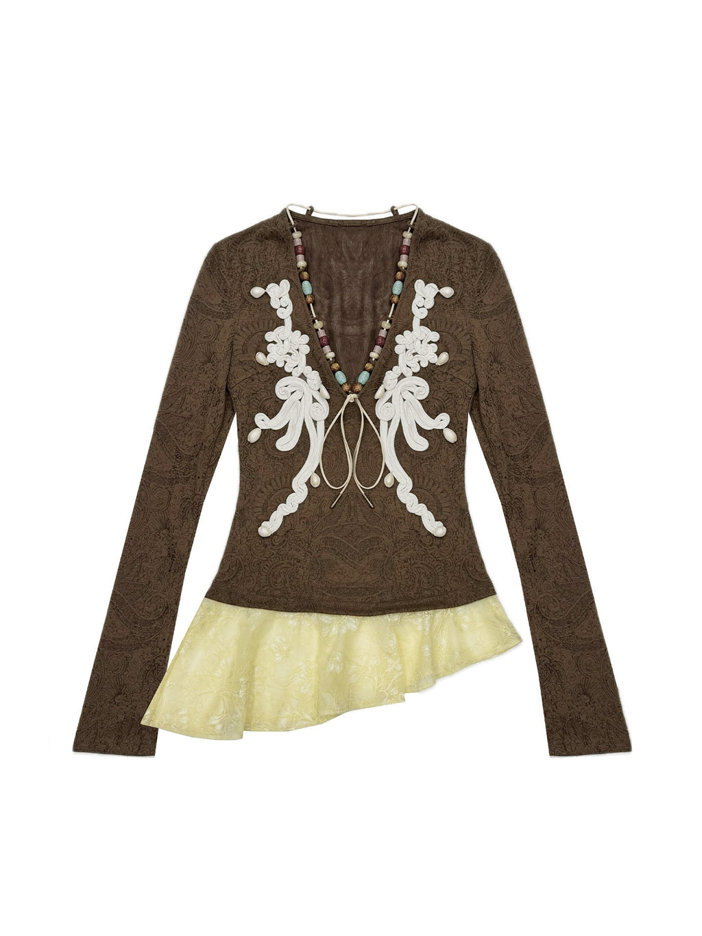 OfAkiva_Contrast_Color_High_Stretch_Long_Sleeve_High_Waist_Two_Piece_Top_&_Skirt_Sets_MISSTT