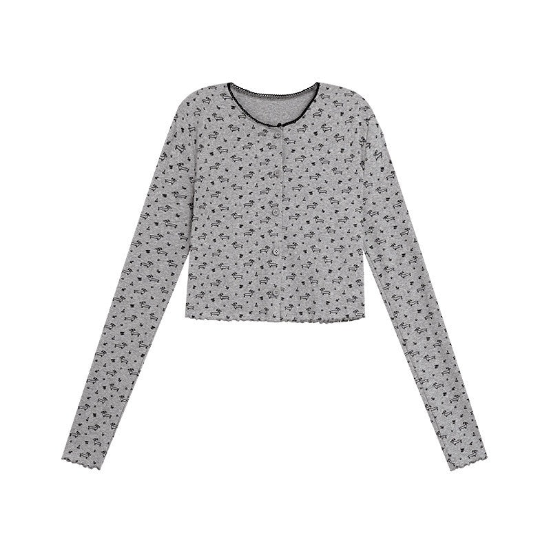 ZERO_Knitted_Slim_Three_Piece_Printed_Crop_Cardigan_Casual_Women_Top_&_Pants_Sets_MISSTT