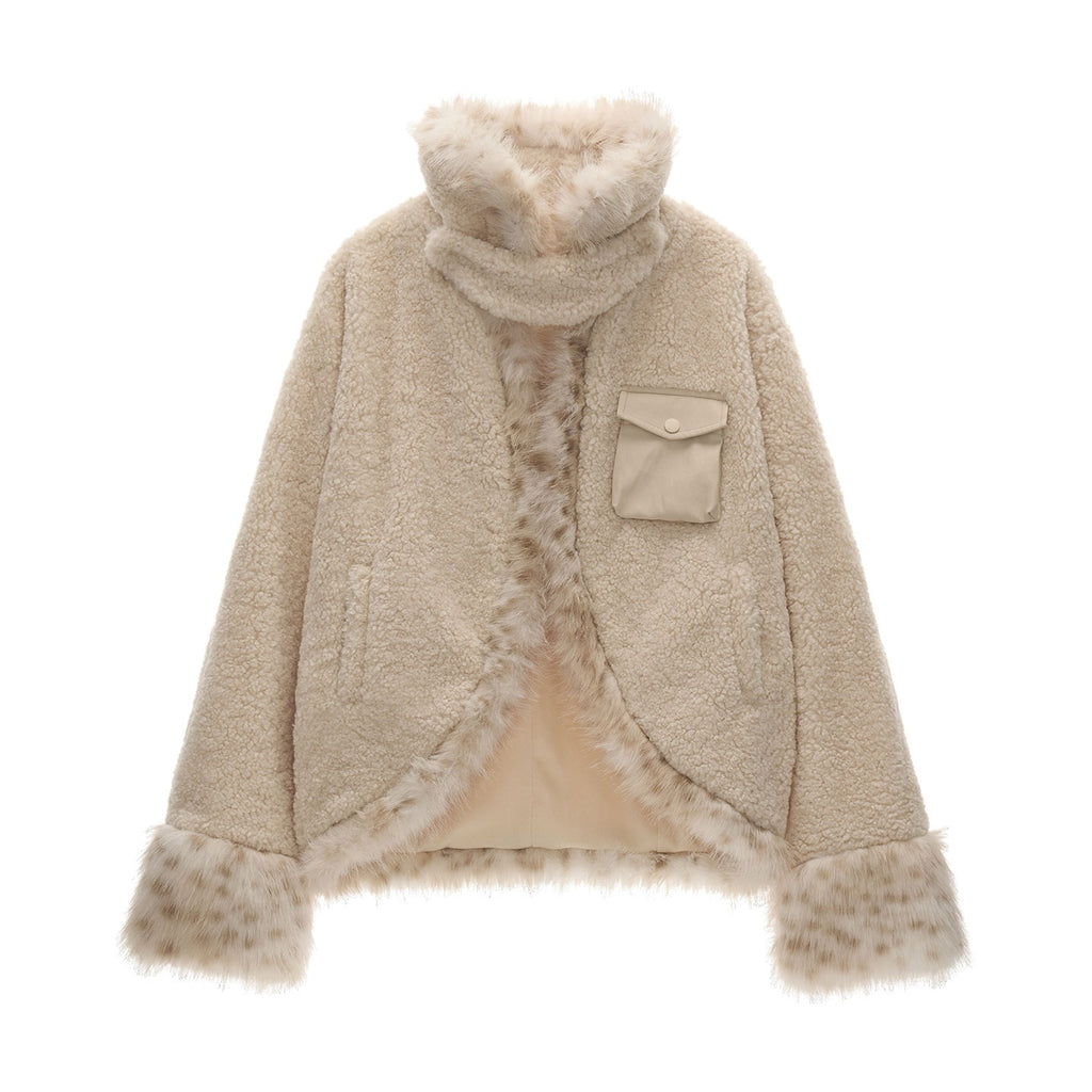 MAMC_Soft_Oversized_Batwing_Sleeves_Faux_Fur_Collar_Cropped_Beige_Polyester_Jackets_MISSTT