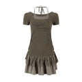 Cest_Nous_Rhinestone_Patchwork_Faux_Two_Piece_Short_Sleeve_Women_Sage_Green_Minidresses_MISSTT
