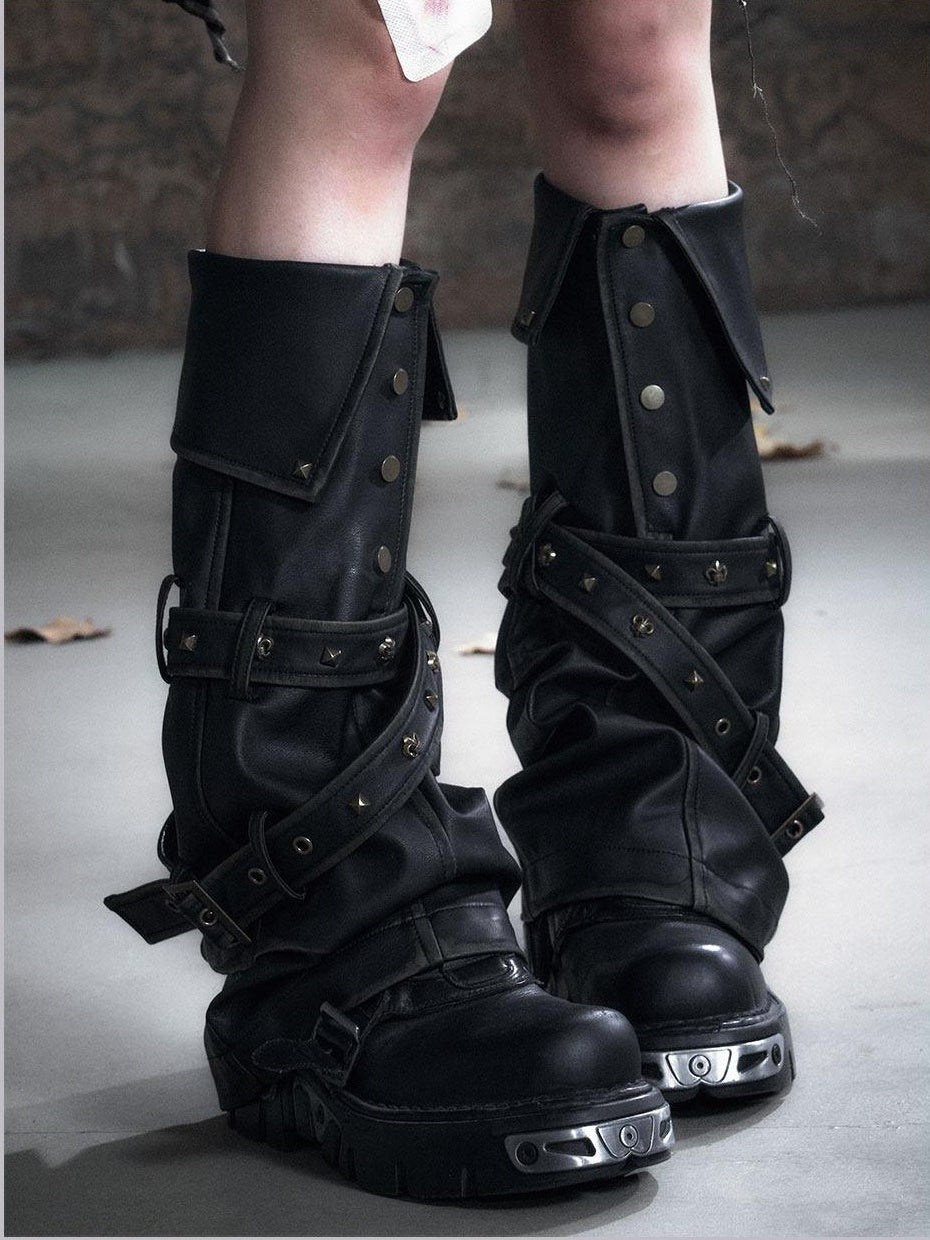 Cest Nous Durable Pu Faux Leather Classic Casual Black Brown Fashion Boots