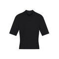 ZERO_Sexy_Slim_Solid_Stand_Collar_Lyocell_Knit_Half_Sleeve_Everyday_Basic_Crop_Tops_MISSTT