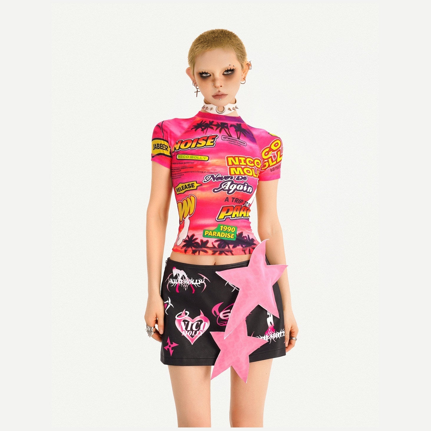 Nico_Molly_Letter_Print_Streetwear_Raglan_Short_Sleeve_Women_Tshirt_Basic_Crop_Tops_MISSTT