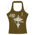 Nico_Molly_Original_Halter_Slim_Fit_Padded_Women_Y2K_Olive_Letter_Print_Camisoles_MISSTT