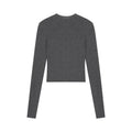 ZERO_High_Stretch_Tie_Crop_Tee_Slim_Fit_Long_Sleeve_Solid_Top_&_Pants_Sets_MISSTT
