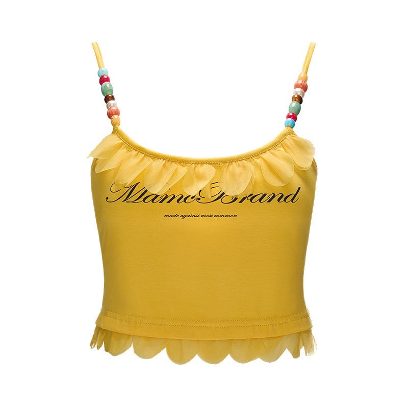 MAMC_Letter_Print_Fitted_Cotton_Blend_Spaghetti_Strap_Short_Crop_Casual_Camisoles_MISSTT