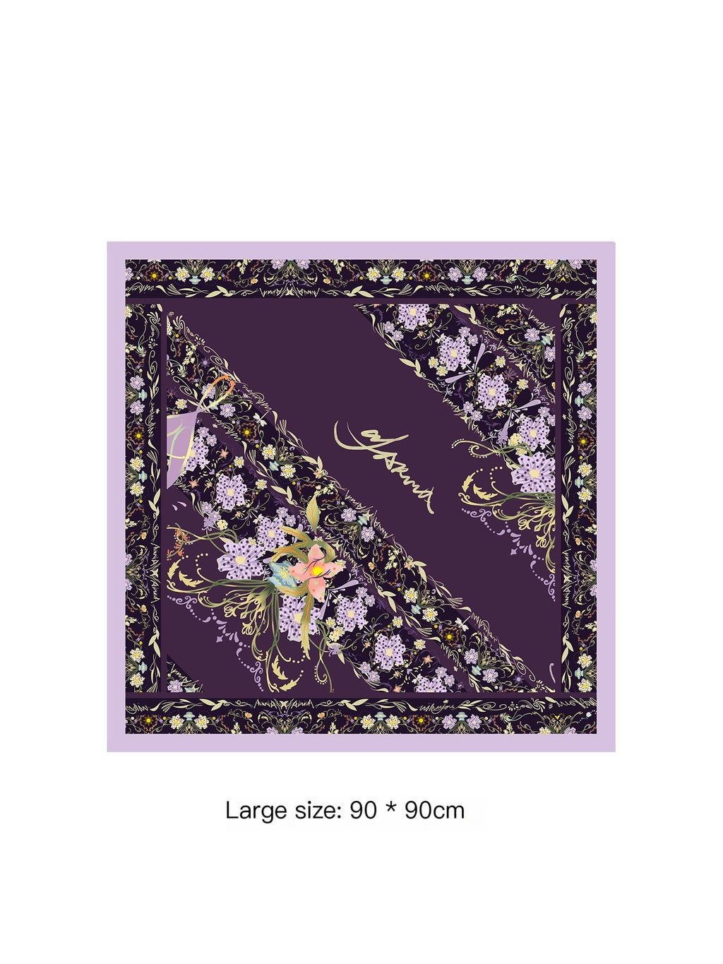 OfAkiva_Floral_Sleeveless_Slim_Two_Piece_With_Square_Scarf_Women_Top_&_Skirt_Sets_MISSTT