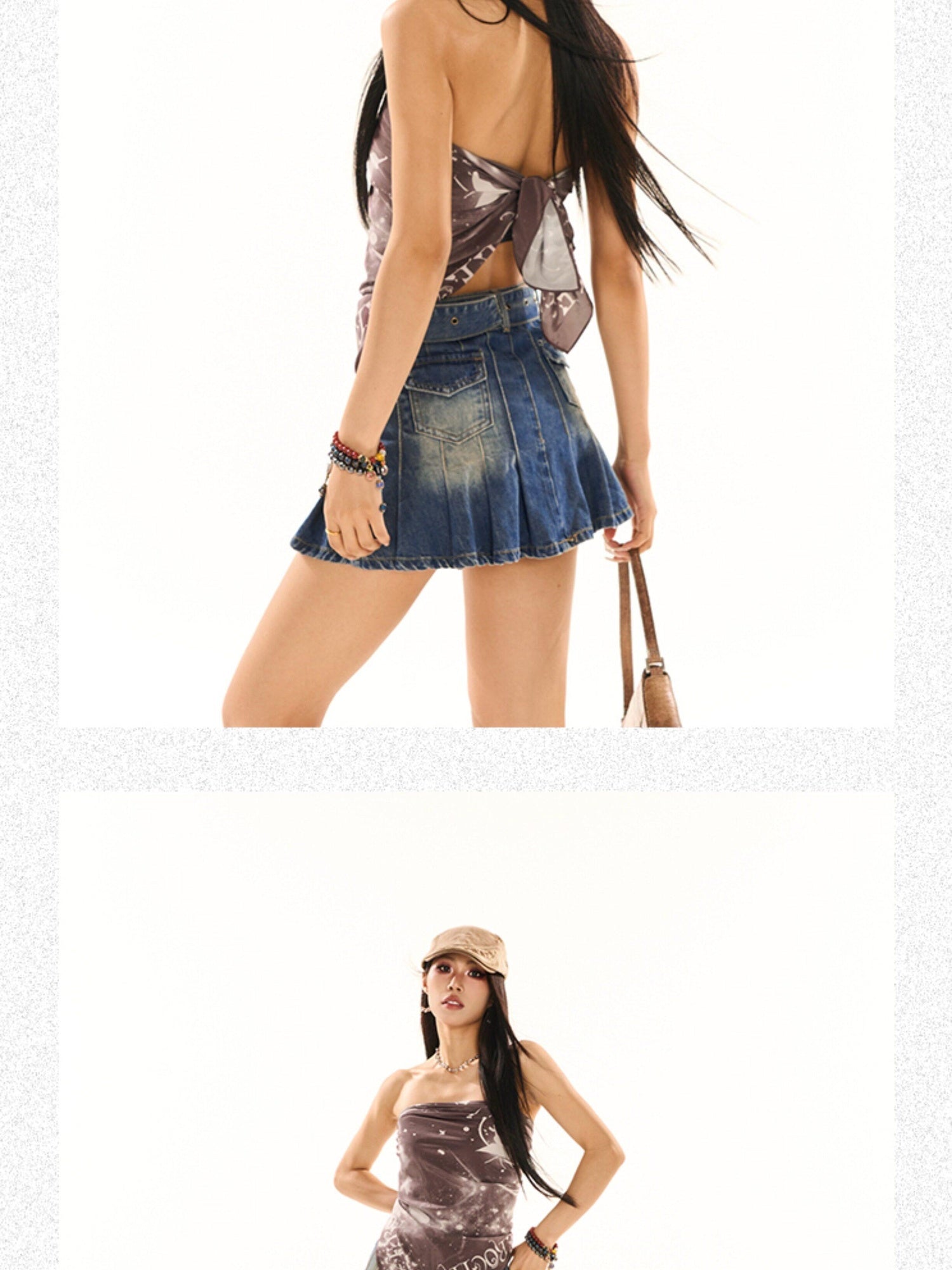 ZERO Decorative Polyester Scarf Style Oversized Letter Print Unisex Tube Tops