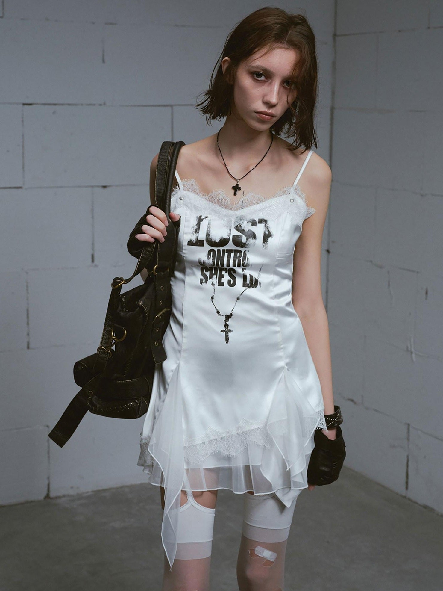 Cest Nous Cinched Waist Street Style Sleeveless A Line Spaghetti Strap Casual Minidresses
